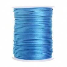 100m/Rolo Cordão Trançado de Nylon de 1,5mm para Nós Chineses, Acabamento, Fabricação de Joias, Pulseiras e Colares
