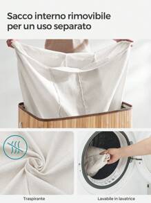 SONGMICS Laundry Baskets - 木質色 - 查看 6