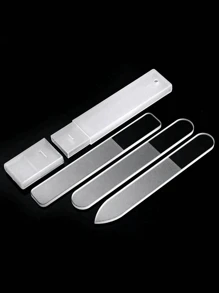 Nail File Glass Nail Buffer Crystal Nano Nail File And Cuticle Trimmer Double Sided Manicure Pedicure Tools Nail Kit For Women Men Acrylic Natural Nail