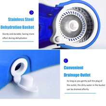 Spin Mop Bucket 360° With Wringer Set, Mop And Bucket Set,  Stainless Steel Mop System, 3 Absorbent Microfiber Mop Head Eefills, For Household Kitchen Floor Cleaning - Màu xanh lam - Xem 8