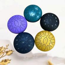 1pc 6-Inch 11-Tone Beginner Ethereal Drum, Self-Study Percussion Instrument, Christmas/Halloween Gift - Multicolor - View 2