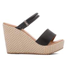 WOMEN'S ANABELA HEEL SANDALS - 黑色 - 查看 2