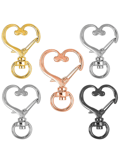 5/10/15/20/30/50/70/100pcs Heart Shaped Rotating Spring
