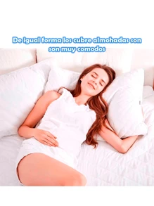 Protector Cubre Colchon Tamaño Matrimonial 100% Impermeable Lavable Con 2 Fundas Para Almohada - Blanco - Ver 11
