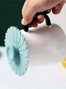 1/3 件防尘硅胶马克杯盖，创意向日葵形杯盖，杯子配件 - 彩色 - 查看 4