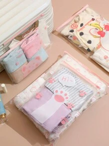 4pcs Waterproof Baby Clothes Storage Bags For Maternity Packing Love Valentine