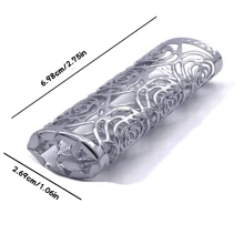 1 件，时尚金属 BIC J6 打火机支架，镂空玫瑰设计（仅适用于 BIC J6），打火机配件，吸烟配件，完美的圣诞节/万圣节礼物