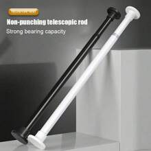 1 pezzo Supporto universale per tenda da doccia, senza necessità di forare, per tende, finestre, caffetterie, armadi, cabine, asciugatura, stoccaggio - Accessori per il bagno di casa, Decorazioni per il bagno di casa, Estate Back to School