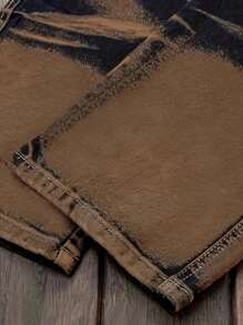 青少年男孩扎染时尚休闲工装牛仔裤 - 彩色 - 查看 4