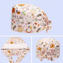 Nurse Cap, Beautician, Pet Shop Worker Cap, Unisex Surgical Cap With Rear Tie, Suitable For All Seasons - M955 - View 3