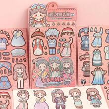 A Set Of Clothing Stickers For Sweet And Cool Teenage Girls, Daily Wear Paper Dolls, Girl DIY Cute Cartoon Princess Characters - Sweet Cool Girl - View 18
