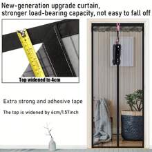 1pc Magnetic Shielding Door With Automatic Closing Net Curtain, Keep Bugs Out, Lace Mesh, Easy Install, Breathable Ideal For Various Scenes