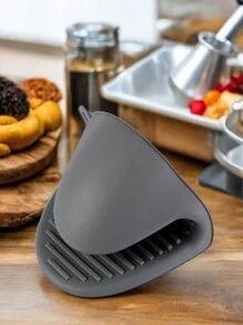 1 Máy Tính Lò Nướng Mini Găng Tay Silicon Chịu Nhiệt Nấu Ăn Kẹp Mitts Potholder Cho Nhà Bếp Nấu Ăn & Làm Bánh - Xám - Xem 1