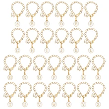 Letter Charms Accessories For  Cup Name Id Plate Initial Letter Handle Personalized Charm For  Tumbler Water Cup Handle Identification Letter Charm Chain