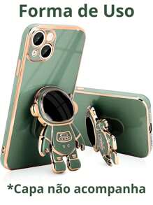 Pop Table Support To Stick On Your Astronaut Cell Phone - 墨綠色 - 查看 3