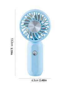 Handheld Mini Cartoon Electric Fan, USB Rechargeable Silent High-Speed Portable Fan