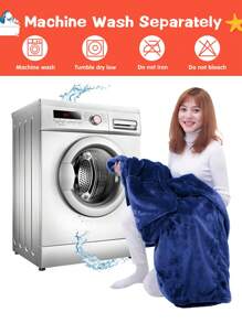 Shark Hoodie Blanket For Adult, Shark Wearable Blanket Hoodie Gifts For Women Men, Funny Blanket With Sleeves Is Funny Gift, Hooded Blanket Shark Gifts - 海軍 - 查看 7