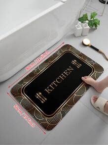 1 pièce Grand tapis de cuisine - Coussin de sol anti-fatigue pour un confort de station debout - Ensemble de tapis de cuisine imperméable, facile à nettoyer, antidérapant et épais, convient pour la maison, le bureau, l'évier, la buanderie