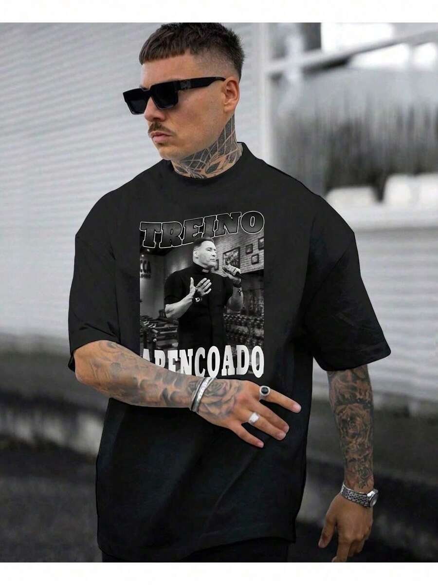 Basic T-Shirt Priest Fitness Gym  Workout Maromba Meme - 黑色 - 查看 1