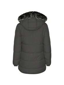 Women's Hooded Jacket With Plush Hat Roosevelt51 - 墨綠色 - 查看 4