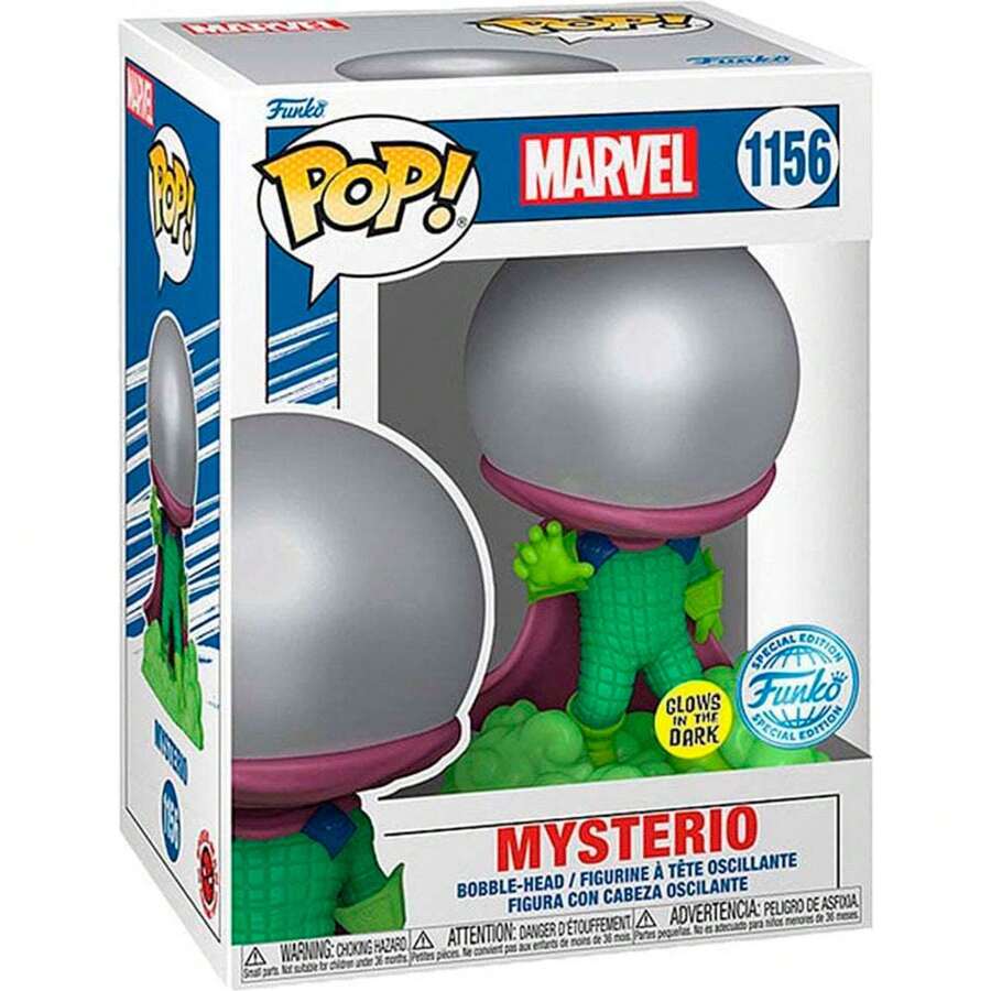 | EKSKLUZYWNA FIGURKA MYSTERIO POP - Edycja limitowana Kolekcjonerska Funko Pop - Funko Pop Szczegółowy i realistyczny projekt - Funko Pop Idealny na prezent - Funko Pop Duża różnorodność postaci - Wielokolorowe - Zobacz 1