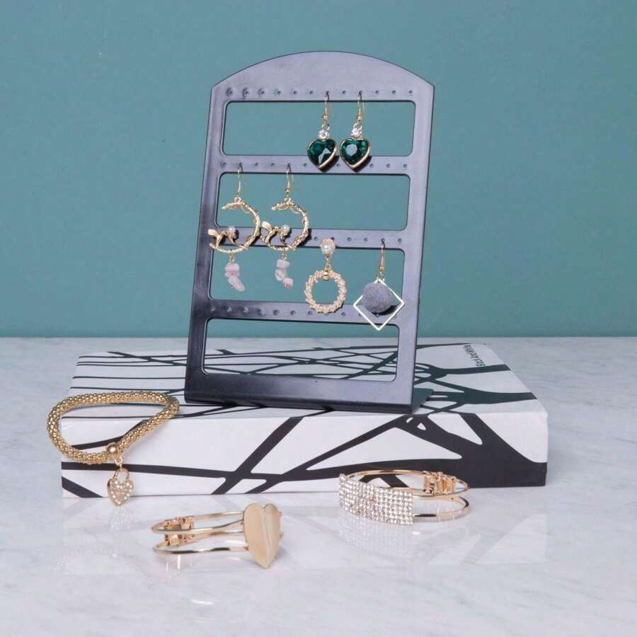 24/48 Hole Jewelry Earring Storage Display Stand, Earring Holder Board