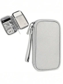 1/2pcs Travel In Style With Our Waterproof Electronic Storage Bag - Perfect For U Disks, Hard Disks, Headphones, And More!Travel Organizer Small Suitcase Accessories Home Cruise Essentials Travel Bag Mini Portable Travel Organizer Portable Holiday Organizer