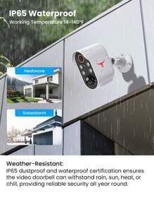 带太阳能电池板的无线户外安全摄像头，1080P 电池供电 WiFi 监控，带 4 个聚光灯的室内家用摄像头，双向音频，智能 AI 人体检测，彩色夜视，云存储 - 白色 - 查看 4