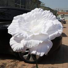 1pc Huge Artificial Silk Peony Flower Decoration,Artificial Large Peony Flower For Decoration, Artificial Peony Flower Faux Flower Realistic Large Simulation Flower Wedding Reception Props For DIY Craft Living Room Decoration, Indoor Outdoor Decoration, Valentine Day, Gift,Garden Decor,Outdoor Plant,Gardening,Fake Flowers