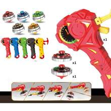1pc Children's Alloy Spinning Multiple Gameplay Gyro Toys Magic Combination Pull Rope Cool Light Gyro Festivals Birthday Gifts  Kids(The Decorative Design Of The Gyro Is Random) - Multicolor - View 12