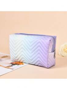 2pcs Bolso Cosmético Holográfico Viaje - Organizador Maquillaje Mujer/hombre - Azul Cadete - Ver 4