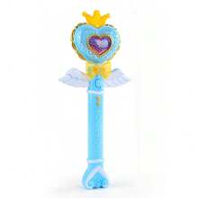 Varita mágica brillante de princesa con sonido y luz - perfecta para jugar en Navidad, Halloween y Acción de Gracias (pilas no incluidas) Decoración de Halloween El Día de los Muerto - Multicolor - Ver 9