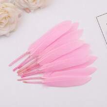 50 Buah Bulu Angsa 10-15cm Aneka Warna, Bulu Lurus Kecil untuk Dekorasi Perhiasan Pesta Pernikahan, Kerajinan Tangan DIY Berwarna-warni - MultiWarna - View 14