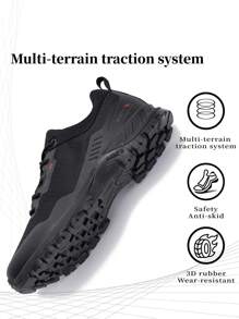 baasploa Men's Outdoor Shoes Waterproof Men's Outdoor Sports Mountaineering Non-Slip Men's High Quality Hiking Shoes