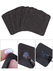 Misscheering 300 CÁI Khăn lau móng tay không có xơ, Miếng tẩy sơn móng tay Khăn lau mở rộng lông mi, Miếng tẩy sơn móng tay Acetone không dệt mềm Khăn lau móng tay để chuẩn bị móng tay và tẩy sơn gel - màu đen - Xem 2