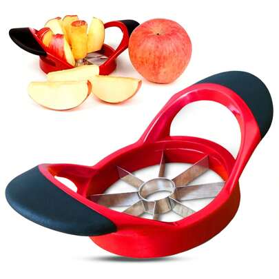 Apple Slicer - Professionell äppelkärare/skärare i rostfritt stål - Super Sharp - Apple Corer Tool med 8 vassa blad