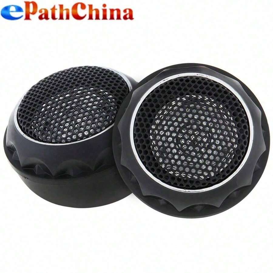 2pcs T280 140W High Efficiency Mini Dome Tweeter Speakers For Car Audio System - Black - View 1