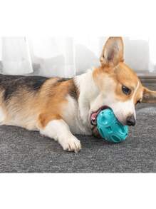 1pc Unbreakable Monster Chewing Toy - Super  And Squeaking Rubber Ball, Suitable For Chewy Dogs, Providing Long-Lasting Fun For Medium/Large Dogs. Thermoplastic Rubber Structure Enhances Safety - Multicolor - View 7