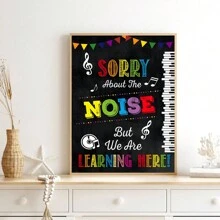 1 Pieza Póster de música Pósteres de música para decoraciones del aula de música Pósteres del aula de música para suministros del profesor de música Decoración del aula de música Arte de pared para la escuela - Multicolor - Ver 26