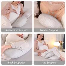 Adjustable Maternity Pillow For Sleeping – Cooling Pregnancy Body Pillow, Removable & Machine Washable, Full Support For Back, Legs & Belly – Comfort For Pregnant Women