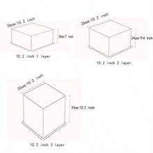 10 Inch Clear White Dustproof Display Box For Anime Figurines, Party Gift Packaging, Includes 1 Approx. 3 Yard Grey Ribbon - White - View 2