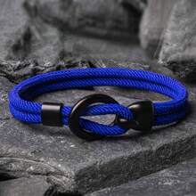1pc Minimalist Handmade Milan Rope Bracelet For Men With Braided Design And Clasp, Suitable For Daily And Summer Wear - A - View 15