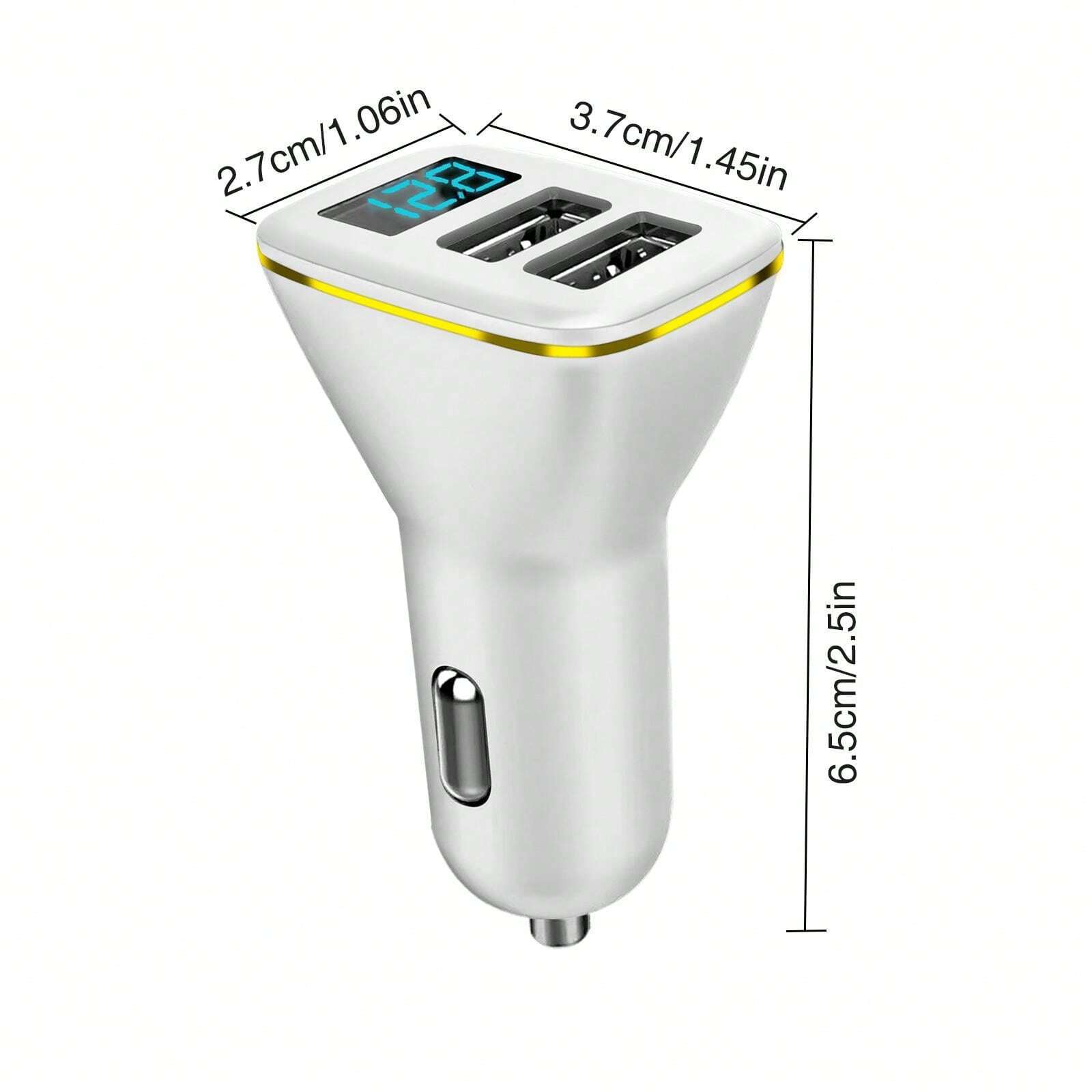 Panneau 4 En 1 Voiture Marine : Double USB 4.2A + Voltmètre LED + Prise 12V + Interrupteur – Bleu
