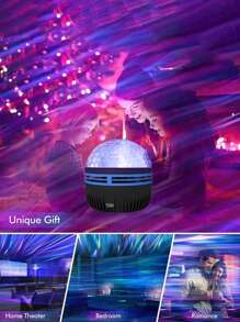 1 件 LED 星空投影仪、带多种星云模式的星系灯、遥控太空宇航员投影仪、卧室星系投影仪、天花板星空夜灯、房间装饰、派对 - 多色 - 查看 6