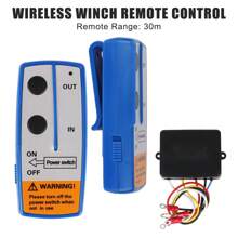 Handset Switch Controller Wireless For Recovery Tow Truck Universal Winch Remote Control System For  Off-Road ATV 12V - Blue - View 3