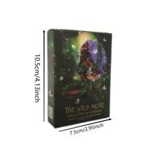 Nuevas y calientes Cartas del oráculo de la musa salvaje 54 piezas Baraja de cartas en inglés para diversión, adivinación y entretenimiento con familiares y amigos, juegos de mesa - Verde - Ver 3
