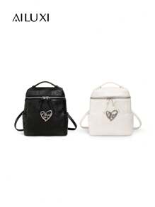 AILUXI 可爱时尚设计师品牌轻便商务休闲皱褶手提包和背包 - 彩色 - 查看 5