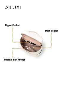 AILUXI 可爱时尚设计师品牌轻便商务休闲皱褶手提包和背包 - 彩色 - 查看 6