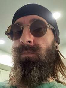 Round Steampunk Fashion Glasses For Men Women Circle Lennon Hippie Glasses Metal Frame - Multicolor - View 8