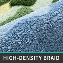 Moss Bath Mat, Ultra Thick Soft Green Bathroom Rug, Water Absorbent Non Slip Microfiber Bath Rugs For Bathroom Floor, Shower, Sink, Bedroom, 20"X32" - 查看 8